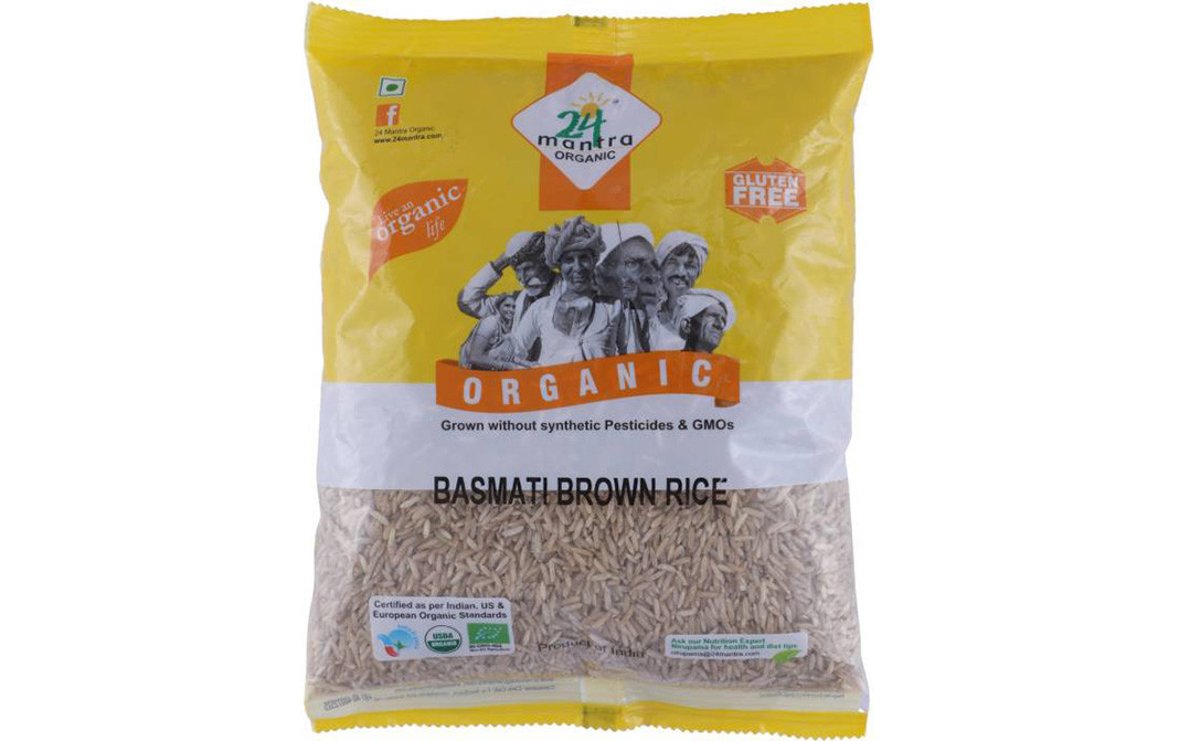 24 Mantra Organic Basmati Brown Rice    Pack  1 kilogram